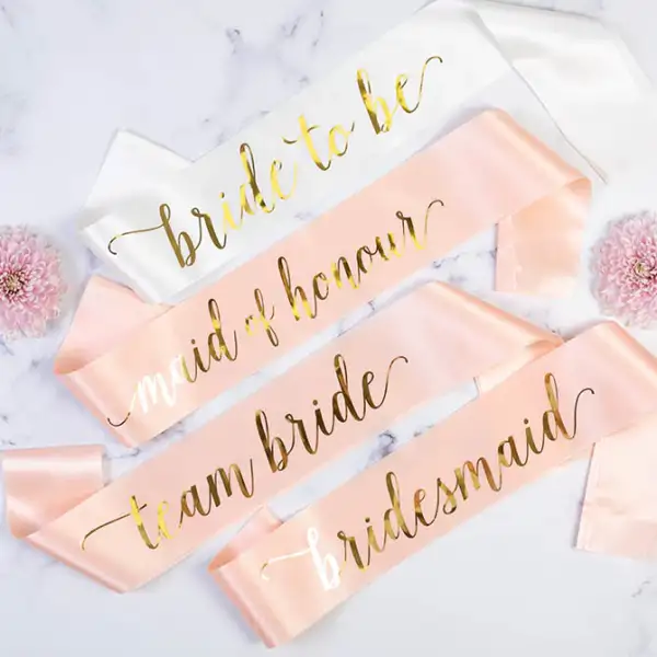 Bridesmaid Satin Sash