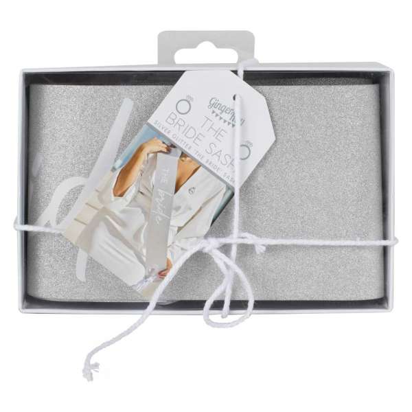The Bride Silver Hen Party Sash - Image 3