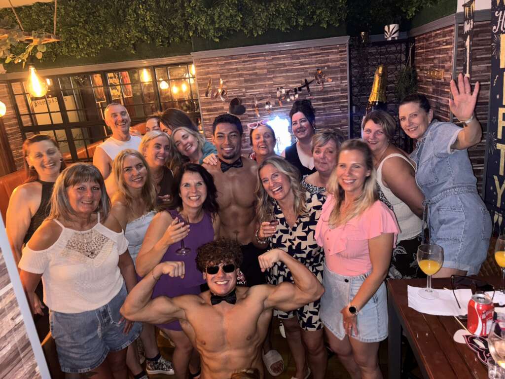 Buff butlers Scotland entertaining a hen party in Edinburgh